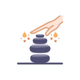 ايقونة التدليك بالاحجار 2